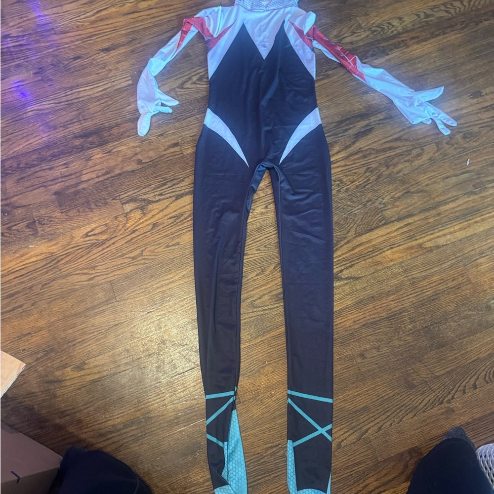 Black and Red Full-Body Costume